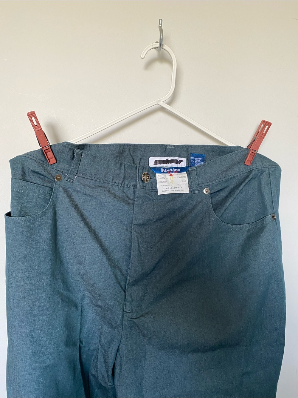 Straight Leg Women's Pants in Teal